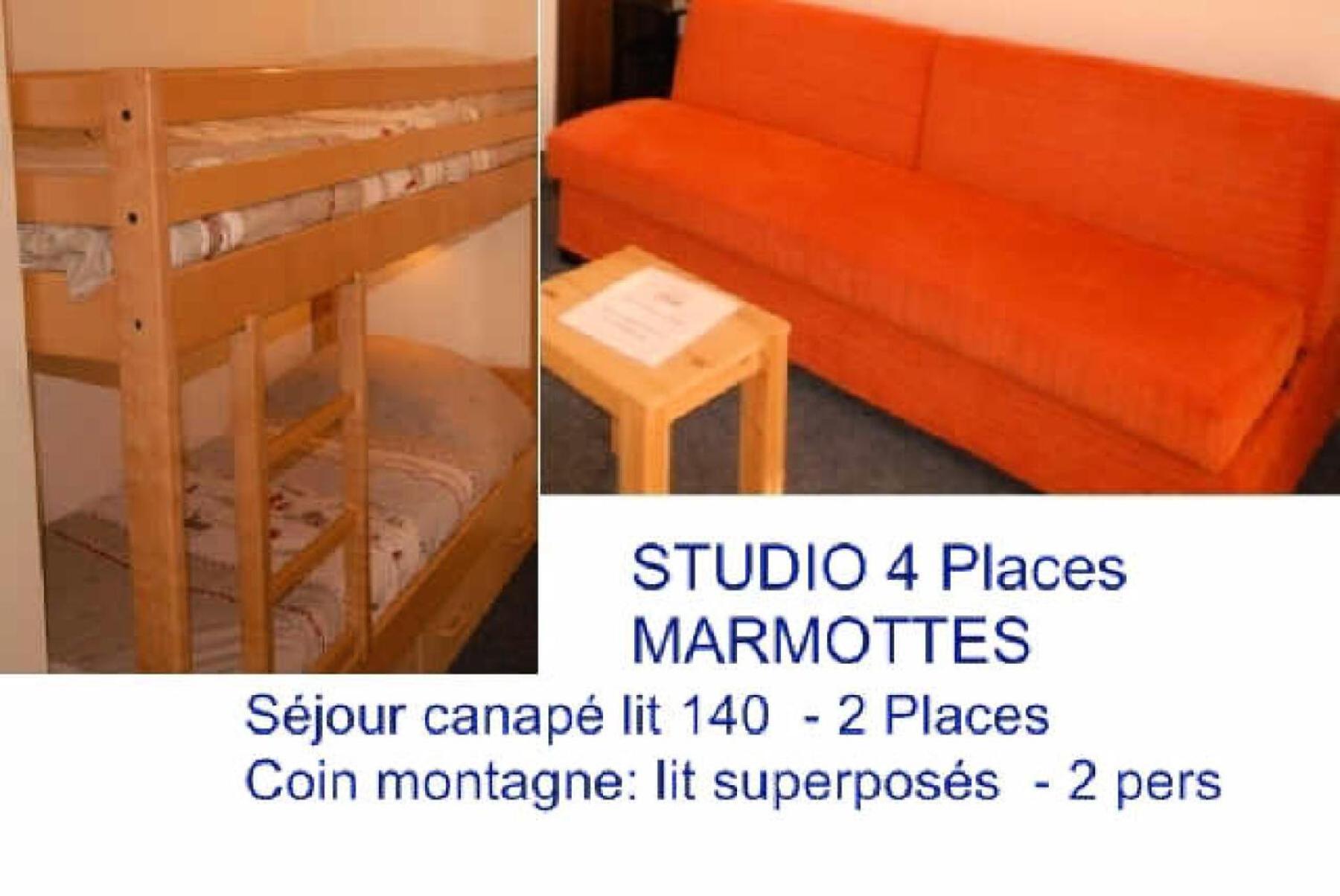 Residence Marmottes - Studio Pour 4 Personnes Mae-9004 Gourette Buitenkant foto